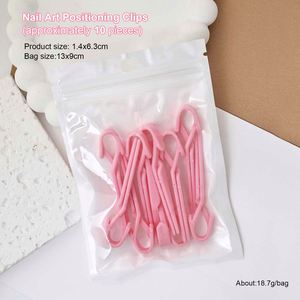 10 pinces de positionnement pour ongles anti-déversement, pour éviter le transfert de colle sur la <span class=keywords><strong>peau</strong></span> et les lits d'ongles larges, outil auxiliaire pour le nail art - Product Image 6