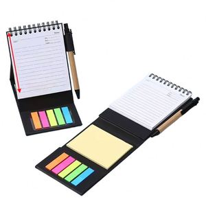 Available Kraft Paper Spiral Mini <b>Notebook</b> Custom Logo With Pen and Loose Leaf Note Book <b>Lined</b> Notepad - Product Image 6