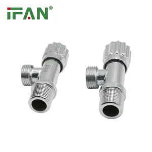 IFAN Hot Sale Brass Forged Valve Quick Connect Angle Stop Valve 2 Way Water Angle Valve