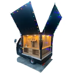 New Design Cocktail Station Bar Cart Electric Food Cart Ice Cream Truck Mobile Beer Bar