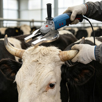 Outil de désaccrochage électrique haute puissance pour bovins avec lame de scie HSS, réutilisable, réglable, avec protection de sécurité pour l'élevage du bétail