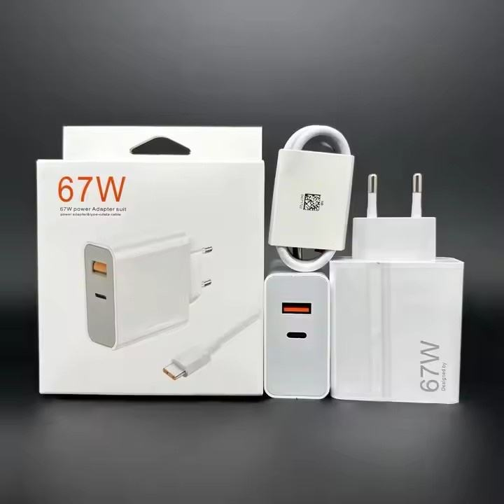 ชุดที่ชาร์จสีขาว67W A + C