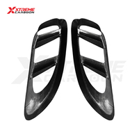 Prise d'air latérale XTREME en fibre de carbone sèche style GT4 pour Porsche 718 Boxster Cayman 982 2016 et plus Grille d'aération de garde-boue arrière