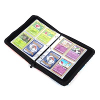 Album de cartes de jeu KW Fire Dragon personnalisé en cuir PU avec impression couleur intégrale, coins carrés, Pikachu, quatre compartiments, pliable