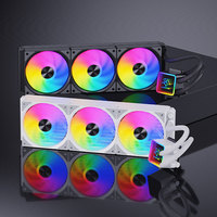 Refroidisseur de processeur RGB SNOWMAN 360 mm, refroidissement par eau, dissipateur thermique en cuivre, compatible avec les sockets AM4 AM5 LGA1700 X99, radiateur pour ordinateur PC