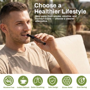 Wood and Stainless Steel Vaporless Inhaler Stick Anxiety Relief Essential Oil Wholesale Adults - Product Image 4