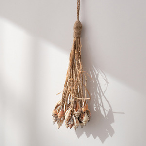 Decoración de Pared de Estilo Mediterráneo con Cuerda de Cáñamo, Conchas Marinas y Borlas, Decoración para el Hogar, Dormitorio, Balcón, Decoración para Exteriores - Product Image 3