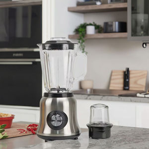 Mini Licuadora Portátil 2 en 1 para Frutas, 6 Cuchillas, Uso Doméstico, Carcasa de Acero Inoxidable, Capacidad de 1.5L, Eléctrica, para Cocina - Product Image 1