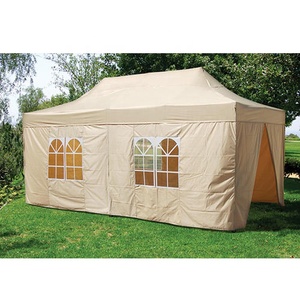 Tenda per Fiere <span class=keywords><strong>3</strong></span> <span class=keywords><strong>X</strong></span> 4,5 m, Gazebo per Eventi con Telaio in Acciaio Resistente e Impermeabile, Copertura/Parete per Esposizioni all'Aperto in Tutte le Stagioni - Product Image 1