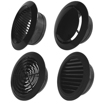 Cache de ventilation intérieur réglable pour système CVC, diffuseur rond détachable en ABS, grille d'aération en plastique pour air frais