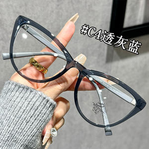 Montures de lunettes de style coréen pour femmes, monture complète TR90, protection contre la lumière bleue, anti-lumière bleue 38058 - Product Image 2