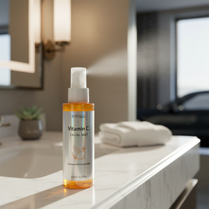 SOQU Natural Pure Aloe Vitamin C Facial Mist <b>Sprayer</b> Battery <b>Powered</b> Lightening Moisturizer for Hotels & Cars Korean Nano Mist - Product Image 3