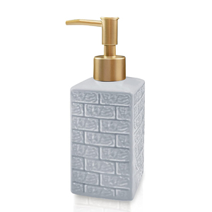 <span class=keywords><strong>Savon</strong></span> liquide pour les mains, gel douche, flacon pompe en céramique de forme carrée - Product Image 1