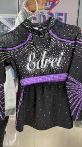 Gaasstof Cheerleading Uniformen Comfortabele Polyester Spandex Gesublimeerde Sets Bedrukte Techniek-Oem Service Beschikbaar - Product Image 4