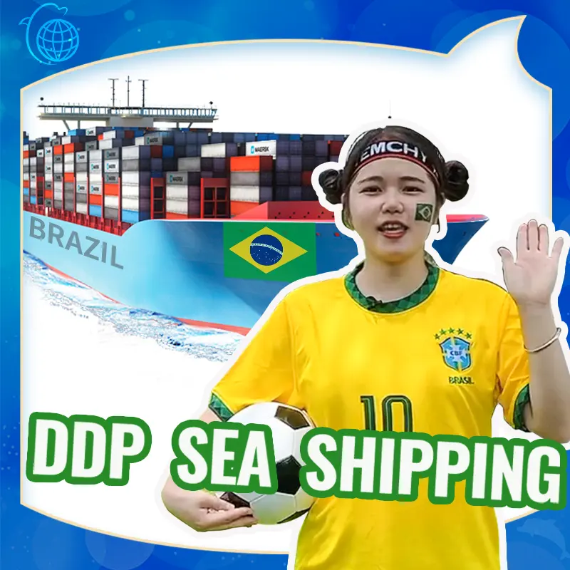 Trung Quốc Giá Rẻ Ddp Container Hàng Hóa Vận Chuyển Đường Biển Cước Vận Chuyển Dịch Vụ Đến Brazil