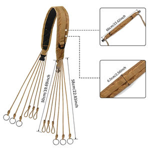 Lanière de survie en plein air en polyester imperméable durable, tressée à la main, multi-boucles pour les outils quotidiens, petits équipements - Product Image 3