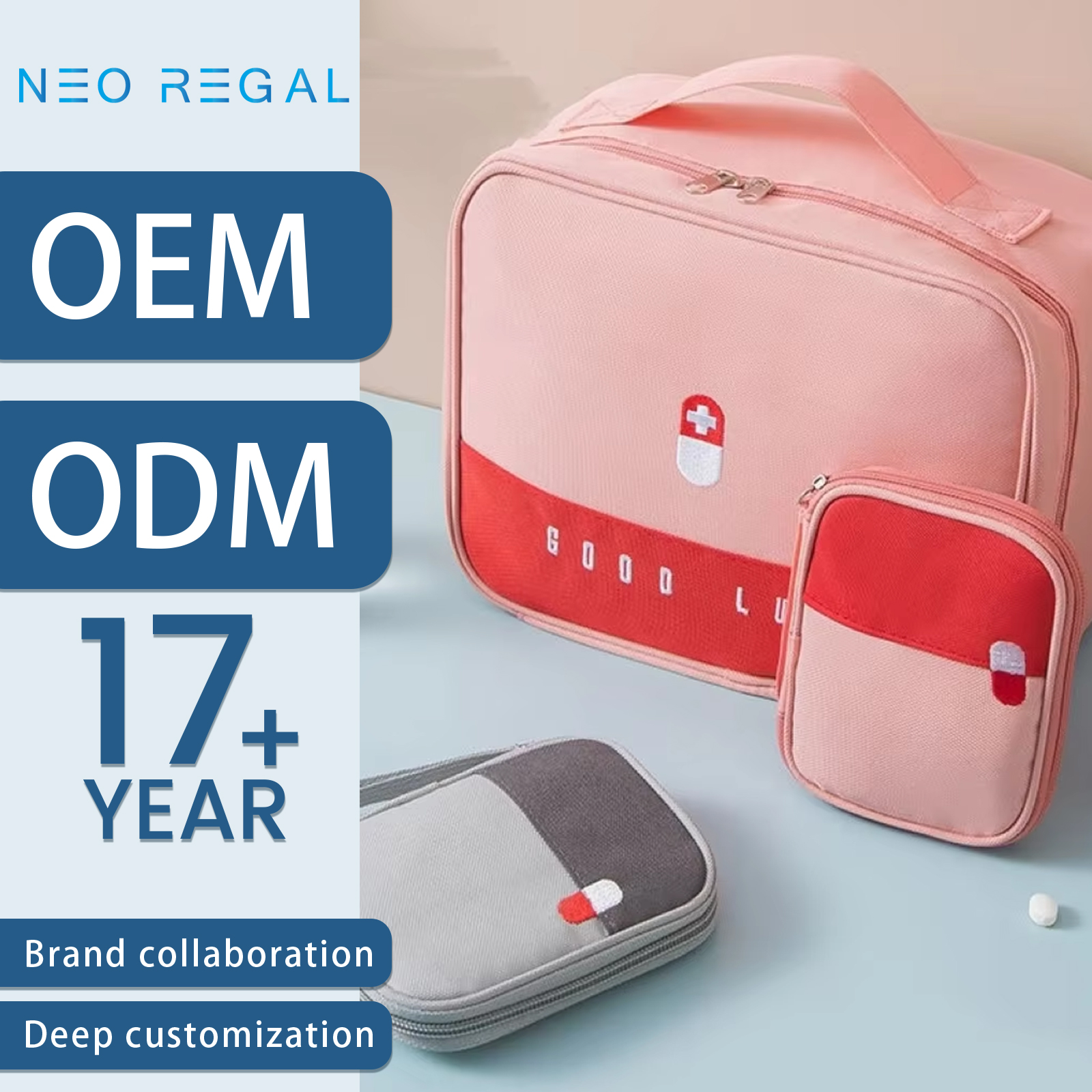 Outdoor Travel Portable Medicine Box Large Capacity Portable Medicine Bag Adventure Vehicle Household Fabric First Aid Kit Bag