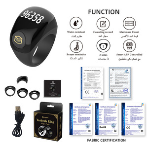 Anillo Digital Musulmán para Tasbih, Contador de Oraciones, Anillo Electrónico Inteligente con Alarma de Azan, Reloj Islámico - Product Image 6