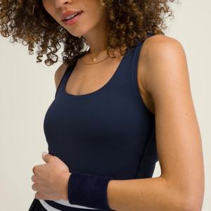 Conjuntos Deportivos para Mujer de Secado Rápido, sin Cuello, Plisados, con Estampado Personalizado, Shorts Halter con Ribetes Vintage para Vestido de Tenis - Product Image 2