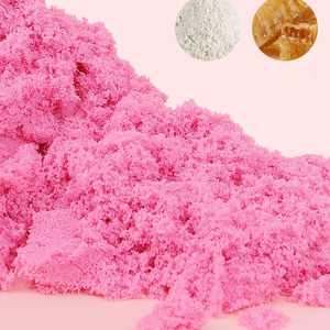 Foska vendita all'ingrosso di prodotti facili da modellare giocattoli sensoriali fai da te castello Kit di costruzione allungabile blu rosa colore sabbia per i bambini - Product Image 3