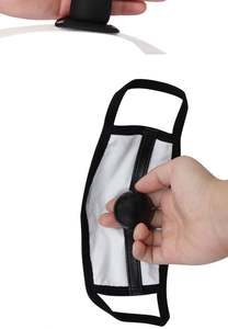 Silikon <span class=keywords><strong>Penis</strong></span> Stecker Dildo Maulwurf Fetish BDSM Bondage Sex-Spielzeug für Damen Erwachsene Spiel Black Mask mit abnehmbarem offenem Maulwurf - Product Image 3