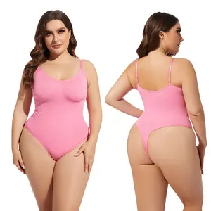 Ropa moldeadora de cuerpo sin costuras más calzoncillos de gran tamaño monos para mujer Levantamiento de cadera al por mayor mono de fitness sin espalda abdominal