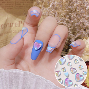 Destly Mixed Heart Shape Nail Rhinestones 3 Size 20pcs/<b>box</b> 3D Rhinestones Art Decorations Candy Love Crystal Style - Product Image 5