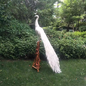 Decoración al aire libre Paisaje Tamaño real Resina Animal Fibra de vidrio Estatua de pavo real - Product Image 5