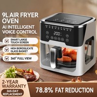 Penggorengan Udara Digital Elektrik dengan Kapasitas 5.1-6.0L, Daya 1501-2000W, Timer Mekanis, Bahan Plastik, Fungsi Panggang