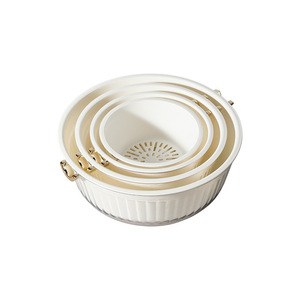 Xinzao Petal Shaped <b>Drain</b> <b>Basket</b> Double Layer Fruit Vegetable Washing Basin With Lid Household Kitchen Use - Product Image 3