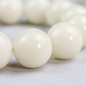 White Bodhi Root <b>Bracelet</b> 17mm Round Beads Unisex Religious Jewelry Collectible Cultural Accessory - Product Image 3