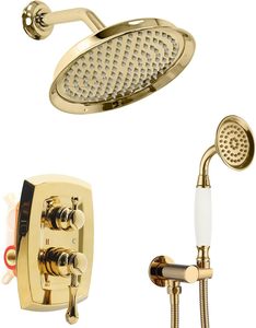 Hot Sale Classic Concealed <b>Shower</b> <b>System</b> Antique Bronze Brass <b>Shower</b> Mixer HD-2026012401 Classic Design Elegantly Blends Modern - Product Image 3