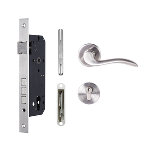 Bán Buôn Nhà Máy Key Hoạt Động Bằng Gỗ Khóa Cửa Cơ Thể 8545 Cao An Ninh Thép Không Gỉ Lỗ Mộng Đòn Bẩy Xử Lý Ổ Khóa Thiết Lập - Product Image 1