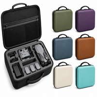 Étui de transport personnalisé pour drone en EVA, double couche antichoc avec séparateurs ajustables, intérieur flexible, poignée et bandoulière, OEM ODM