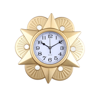 Reloj de pared de plástico Retro de 25 cm, cuarzo preciso con fuente transparente, diseño silencioso para caminar, adorno para sala de estar y dormitorio