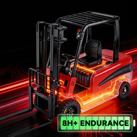 Chariot élévateur électrique monté sur camion, autoportant, portable, pour le déchargement de conteneurs et la manutention de matériaux de construction