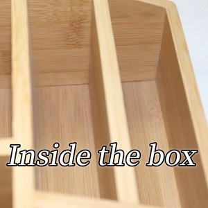 Desktop <b>storage</b> <b>box</b>, Japanese bamboo and wood cosmetic <b>storage</b> <b>box</b>, <b>drawer</b> <b>storage</b> <b>box</b>, organizer <b>box</b>, export customized model. - Product Image 3