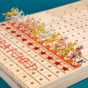 Juego <span class=keywords><strong>de</strong></span> <span class=keywords><strong>mesa</strong></span> <span class=keywords><strong>de</strong></span> Ajedrez <span class=keywords><strong>de</strong></span> Carreras <span class=keywords><strong>de</strong></span> Caballos plegable transfronterizo para <span class=keywords><strong>Amazon</strong></span>, juguete <span class=keywords><strong>de</strong></span> papel educativo interactivo para <span class=keywords><strong>adultos</strong></span> y niños - Product Image 3