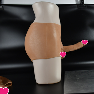 Celana Dalam Dildo Silikon Solid Berongga Lembut untuk Lesbian, Mainan Seks Penis Pria Asli untuk Wanita dan Pria - Product Image 6