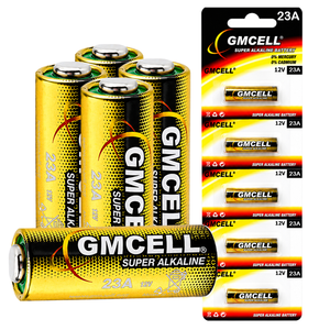 Lot de 5 piles alcalines 12 volts 23A, longue durée de vie, MN21 A23, pour porte-clés, entrée sans clé, ouvre-portes de garage - Product Image 1