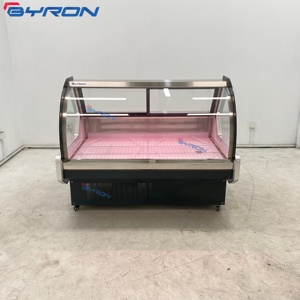 Nhà Máy Cung Cấp Đa Chức Năng Cong Thủy Tinh Lạnh Pho Mát Deli Thịt Salad Hiển Thị Trường Hợp Cho Thịt Bán Buôn - Product Image 3