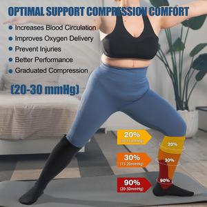 Chaussettes <span class=keywords><strong>de</strong></span> compression graduée à fermeture éclair 20-30 mmHg personnalisées en gros sous marque privée, chaussettes <span class=keywords><strong>de</strong></span> compression médicale pour diabétiques et la circulation - Product Image 4