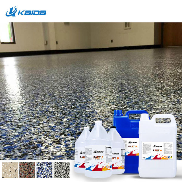 Anti-microbial Surface Flake Floor Paint / Paint Flakes Epoxy Floor Coating System