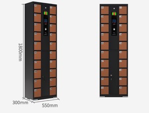 Swipe carte mot de passe bagages électroniques casier à colis en acier sac stockage <span class=keywords><strong>téléphone</strong></span> portable casier stockage extérieur courrier casier - Product Image 3