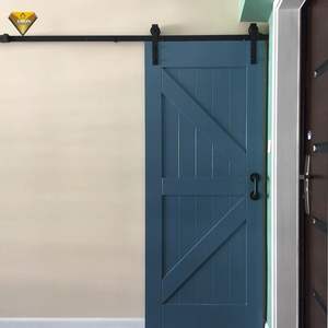 باب حظيرة حديث مقاوم للماء من الخشب الصلب والألياف الزجاجية لغرفة المعيشة الداخلية وانزلاق غرفة النوم - Product Image 5