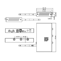 Casing Logam Industri Raspberry Pi Compute Module 4 IO Smart Case