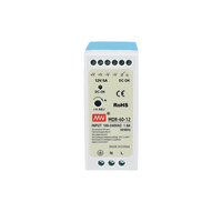 Fuente de Alimentación Conmutada AC-DC CNMW MDR-60-12 de 60W 12V 5A, Salida Única, para Riel DIN, con Capacidad de 5A
