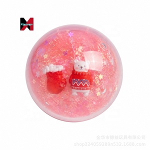 Nouvelle Boule <span class=keywords><strong>de</strong></span> Bain Moussante <span class=keywords><strong>de</strong></span> Noël, Jouet Anti-Stress à Presser, Sonore, à Rebond Lent en Maltose - Product Image 3