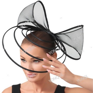 قبعات ديربي للنساء من Sinamay Fascinator Pillbox - Product Image 2