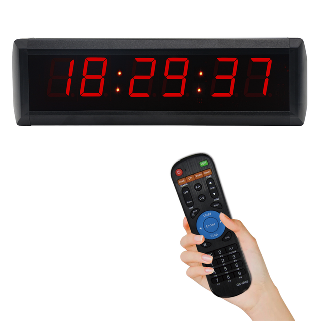 High Quality Indoor Display LED Digital Clock Wall Mounted Programmable Electronic Countdown Stopwatch Timer With Remote Control